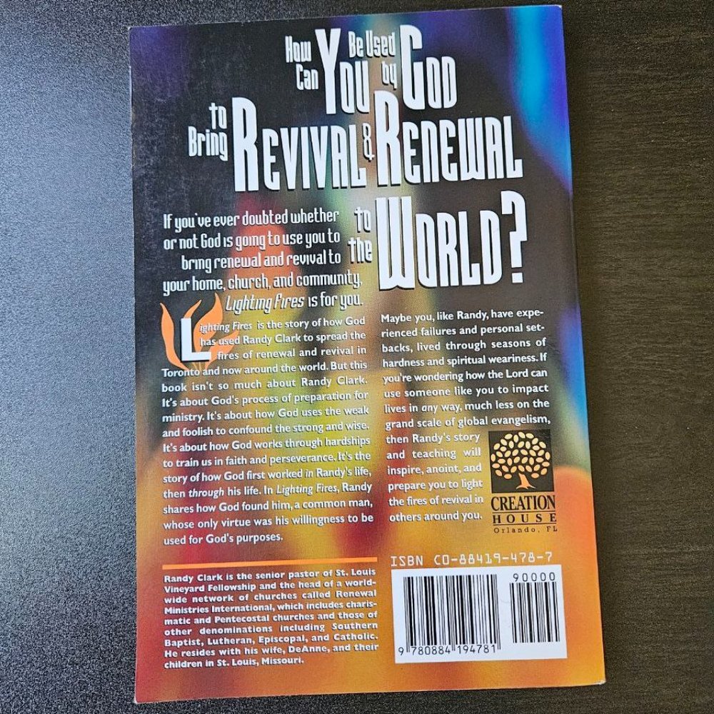 4/$20 Lighting Fires by Randy Clark - Paperback - Picture 5 of 5